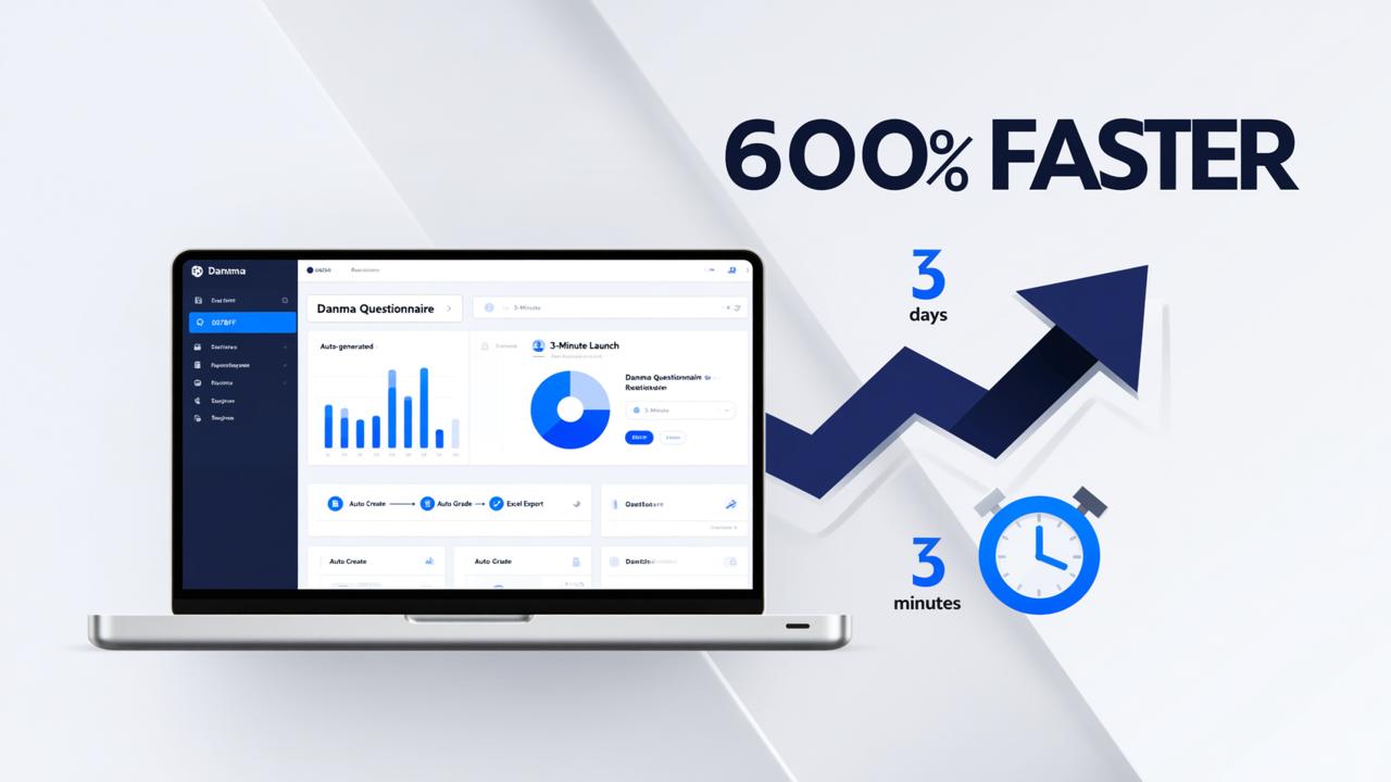 从设计到出报告要3天？丹马问卷让效率提升600%，自动阅卷统计零人工