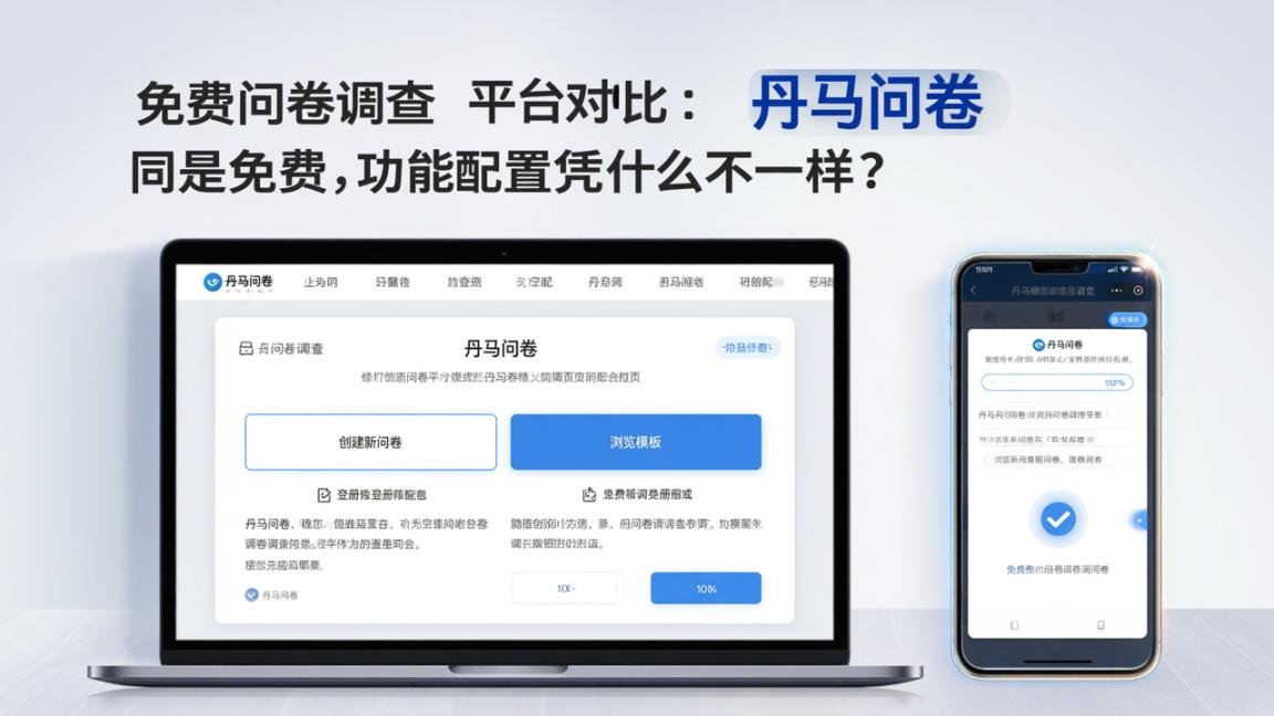免费问卷调查平台对比：同是免费，功能配置凭什么不一样？