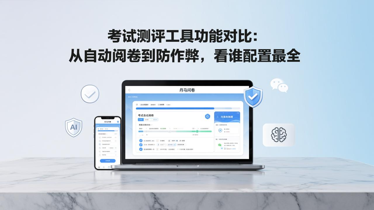 考试测评工具功能对比：从自动阅卷到防作弊，看谁配置最全