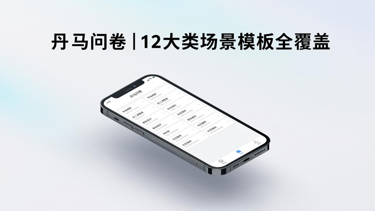 免费问卷功能最多的是哪个？「丹马问卷」12大类场景模板全覆盖
