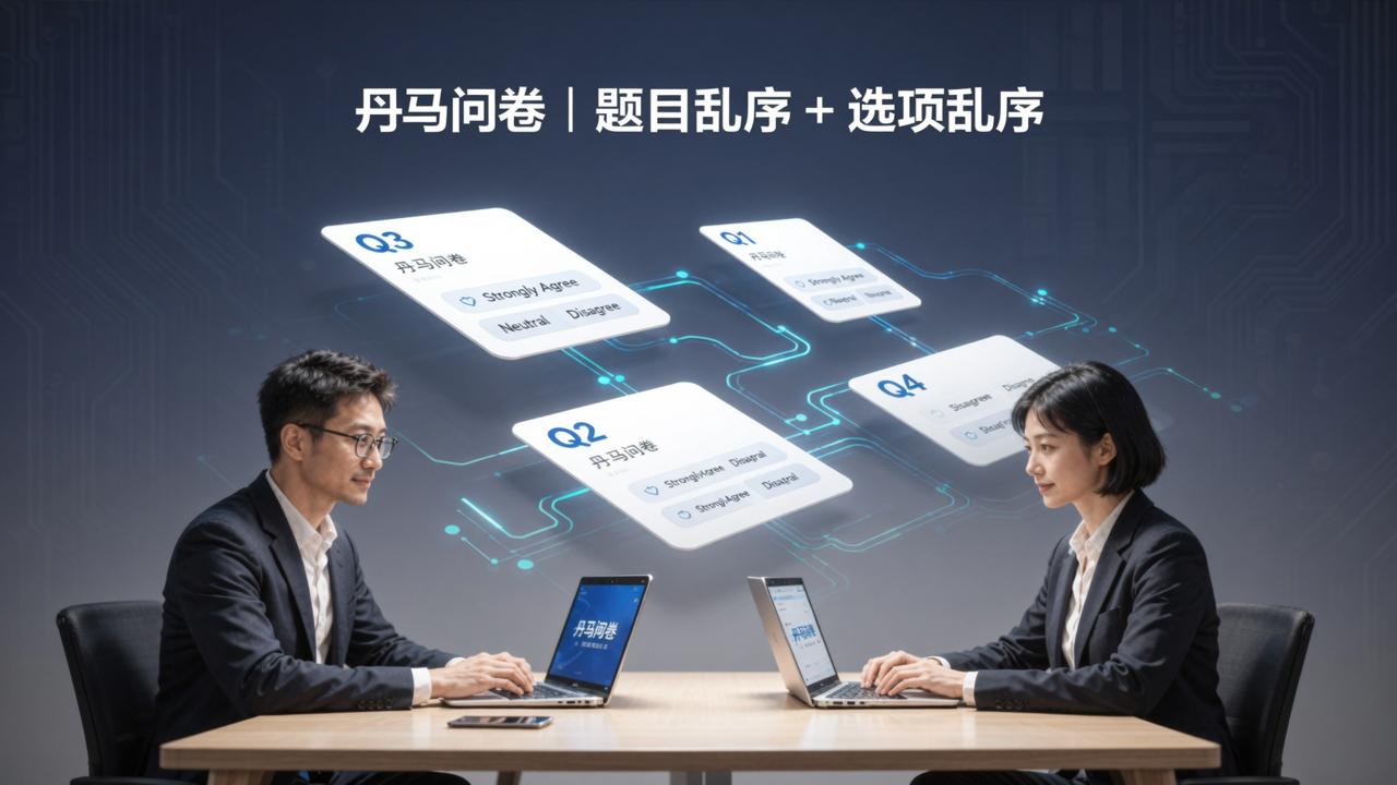 问卷怎么防止作弊？「丹马问卷」题目乱序+选项乱序，防互相抄