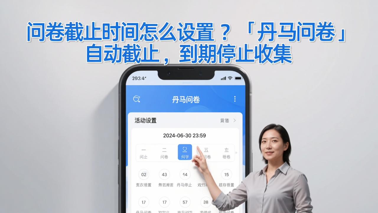 问卷截止时间怎么设置？「丹马问卷」自动截止，到期停止收集