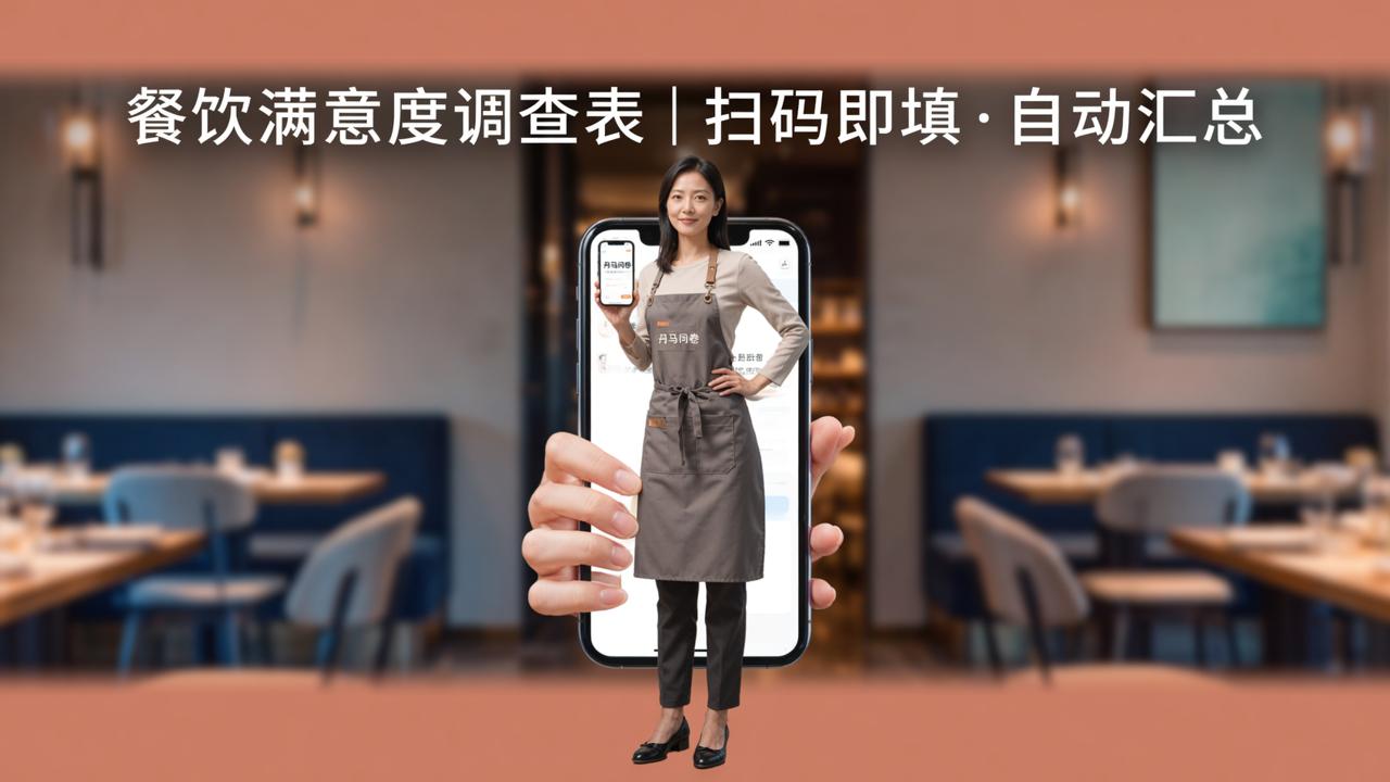 餐饮美食调查问卷怎么做？「丹马问卷」免费创建餐饮满意度调查表，扫码即填自动汇总