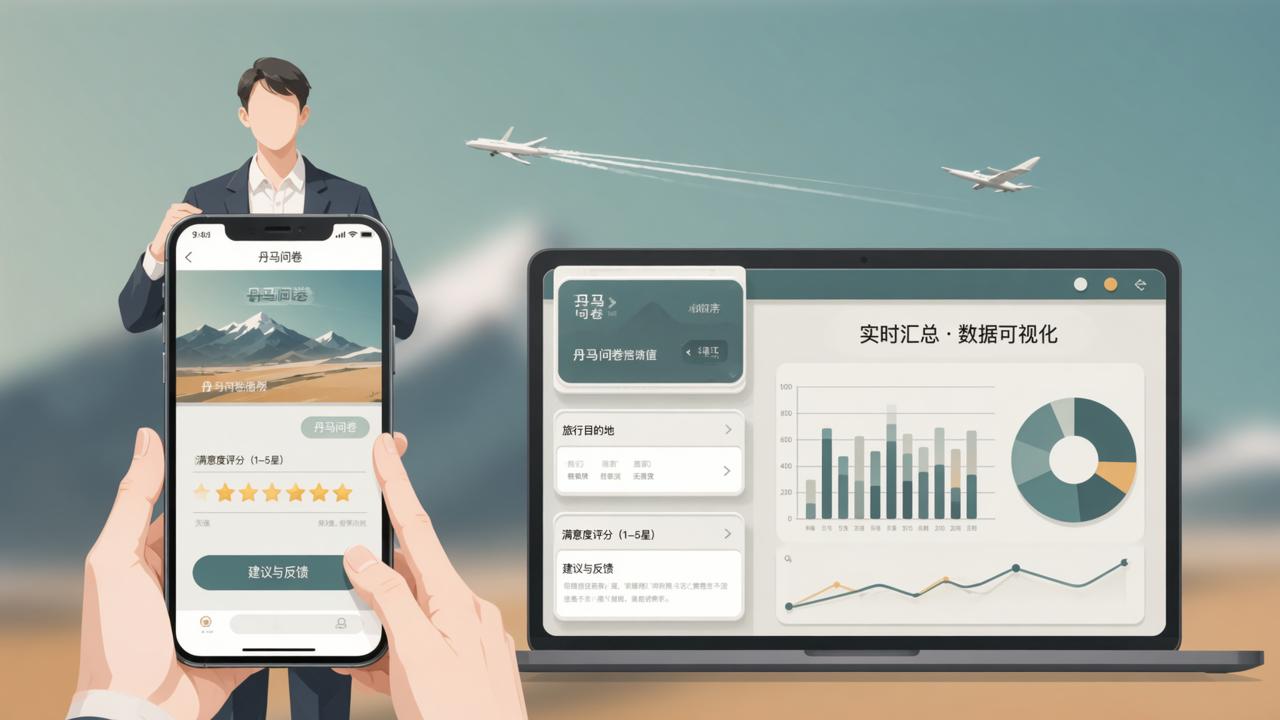 旅游出行调查问卷模板怎么做？「丹马问卷」免费旅游问卷，扫码即填自动汇总